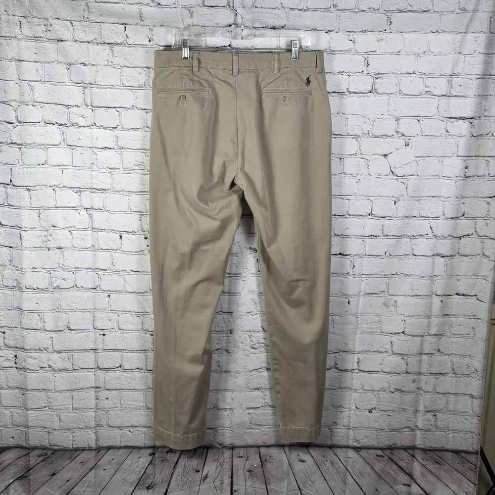 Polo Ralph Lauren Men's 34x34 Khaki Beige Preston Chino Pants